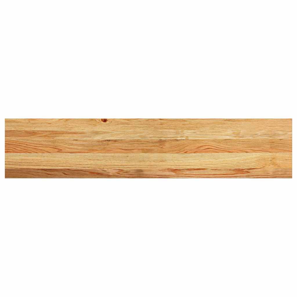 Stufenmatten 2 Stk. Hellbraun 120x25x2 cm Massivholz Eiche