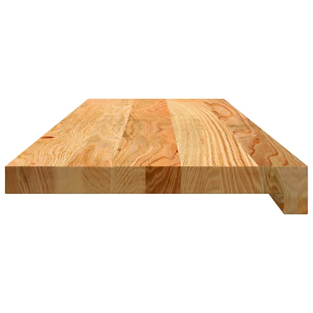 Stufenmatten 2 Stk. Hellbraun 80x30x2 cm Massivholz Eiche