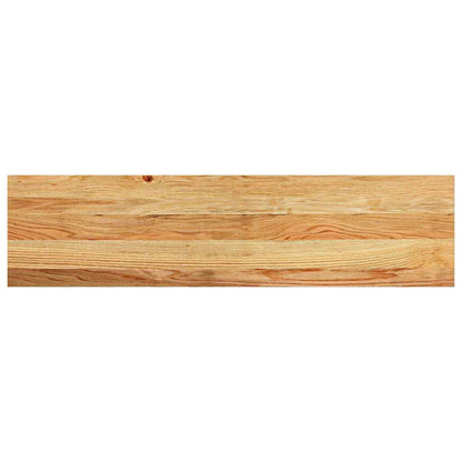 Treppenstufen 2 Stk. Hellbraun 100x30x2 cm Massivholz Eiche