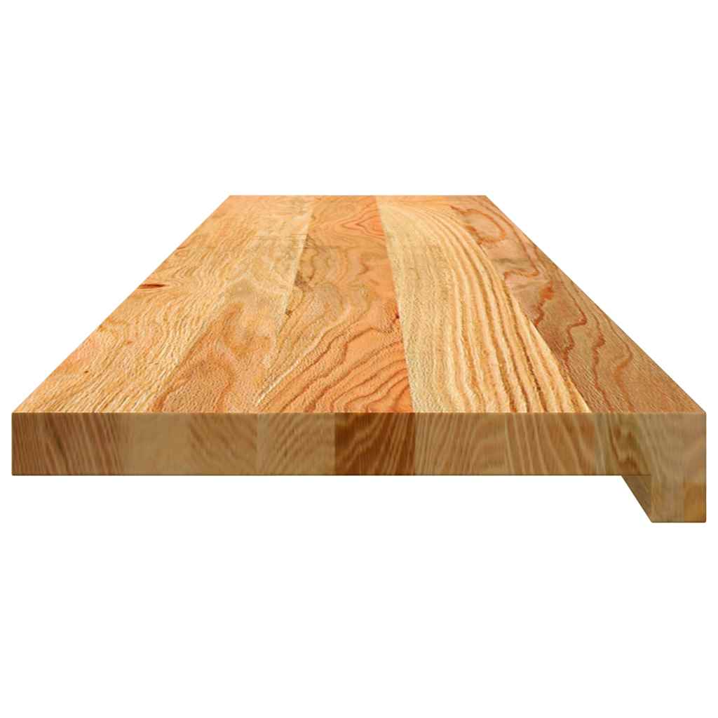 Stufenmatten 2 Stk. Hellbraun 110x30x2 cm Massivholz Eiche