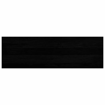 Treppenstufen 2 Stk. Braun-Schwarz 80x25x2 cm Massivholz Eiche