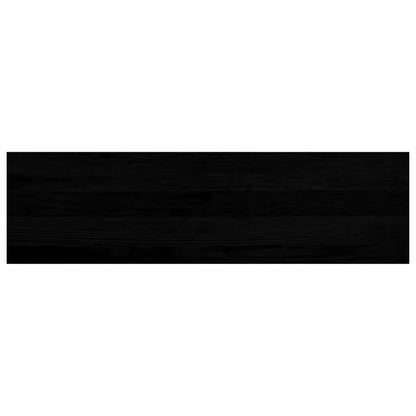 Treppenstufen 2 Stk. Braun-Schwarz 90x25x2 cm Massivholz Eiche
