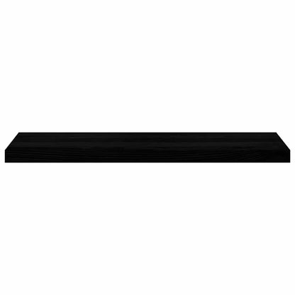 Treppenstufen 2 Stk. Braun-Schwarz 90x25x2 cm Massivholz Eiche