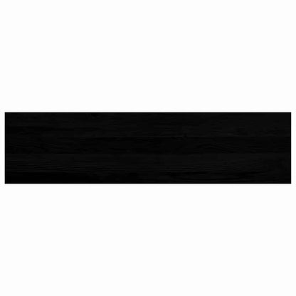 Treppenstufen 2 Stk. Braun-Schwarz 100x25x2 cm Massivholz Eiche