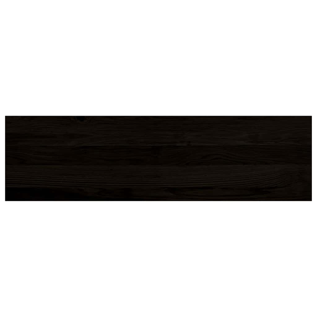 Stufenmatten 2 Stk. Braun-Schwarz 90x30x2 cm Massivholz Eiche