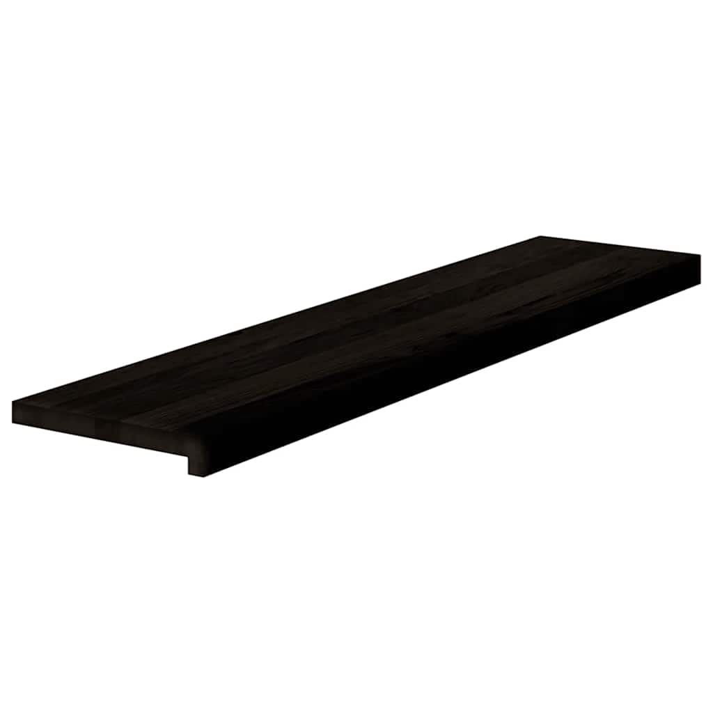 Stufenmatten 2 Stk. Braun-Schwarz 110x30x2 cm Massivholz Eiche