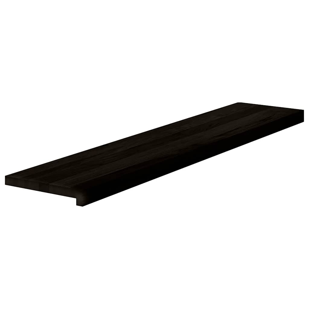 Stufenmatten 2 Stk. Braun-Schwarz 120x30x2 cm Massivholz Eiche