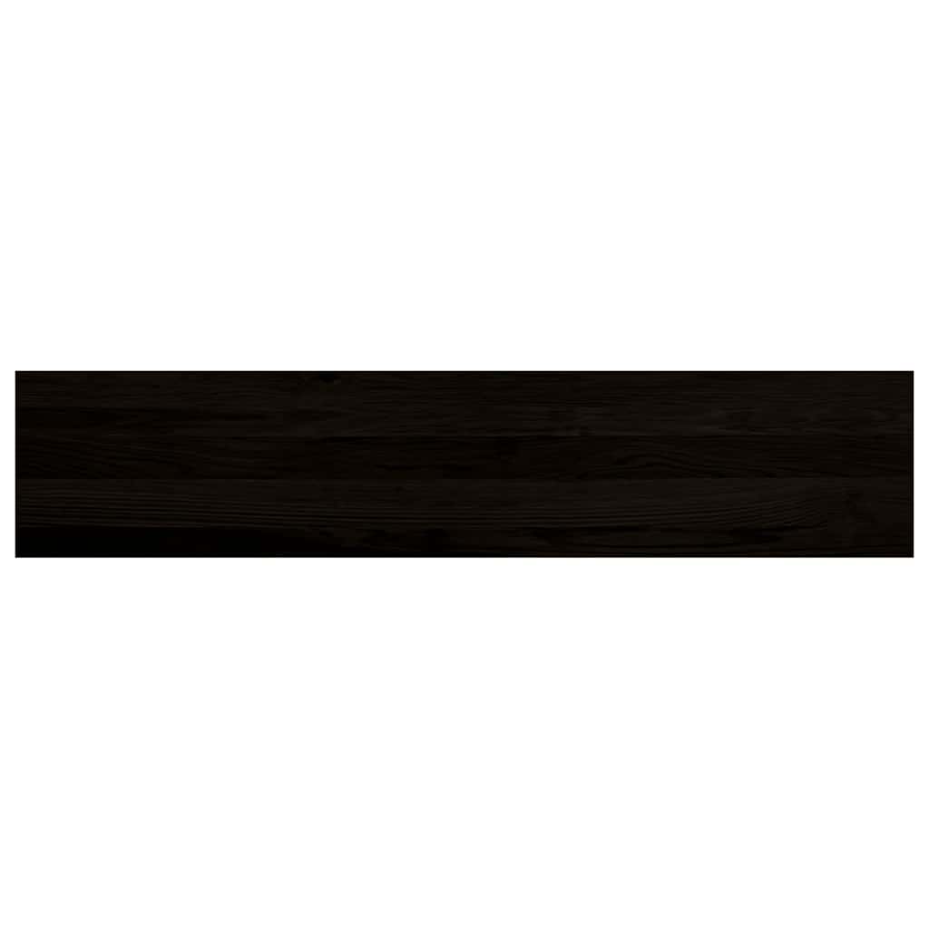 Stufenmatten 2 Stk. Braun-Schwarz 120x30x2 cm Massivholz Eiche