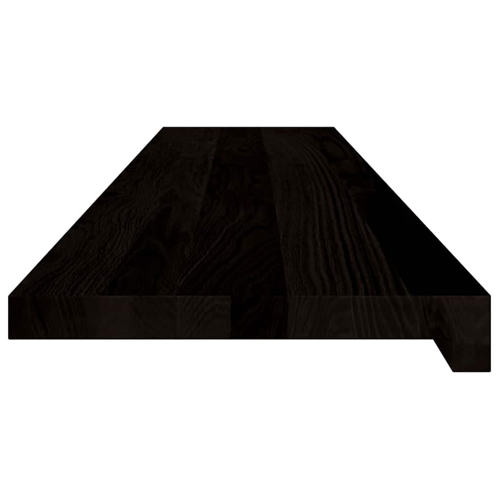 Stufenmatten 2 Stk. Braun-Schwarz 120x30x2 cm Massivholz Eiche