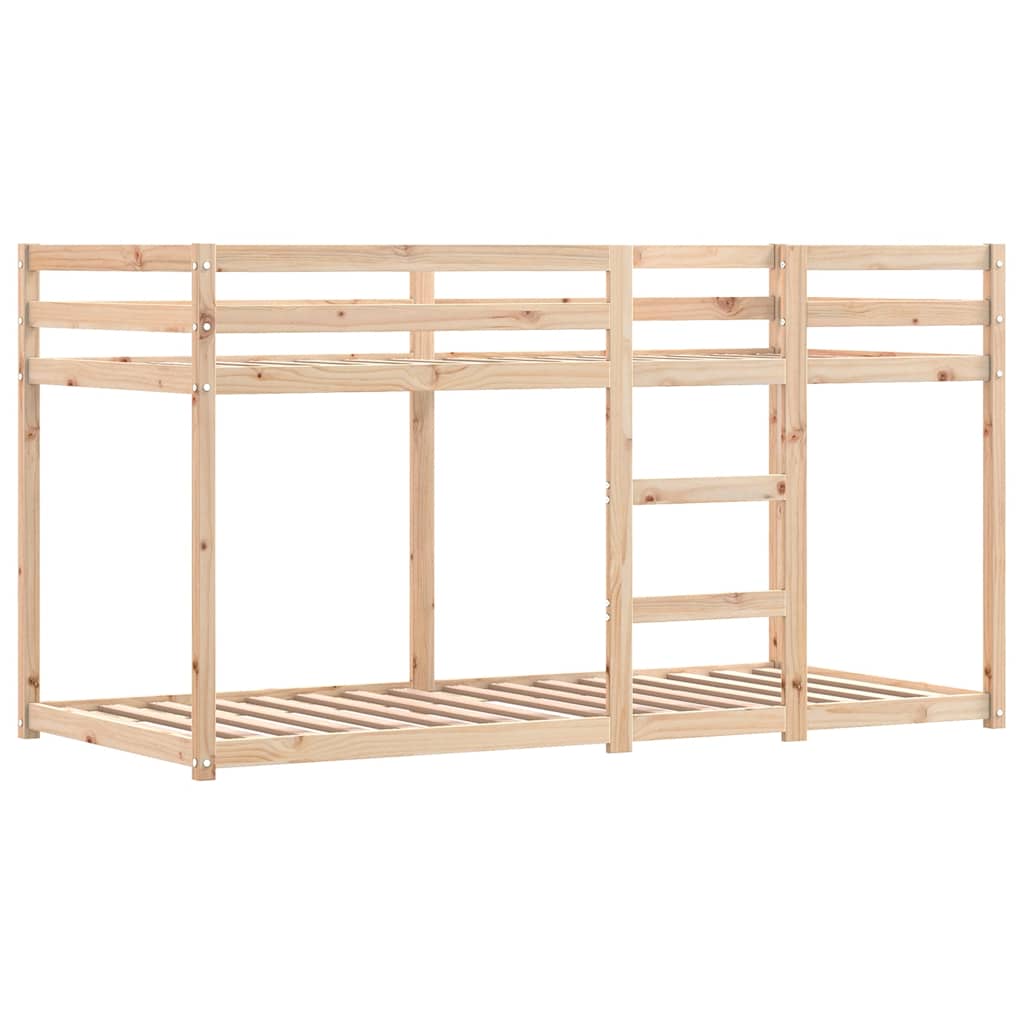 Etagenbett ohne Matratze Blau 90x190 cm Massivholz Kiefer