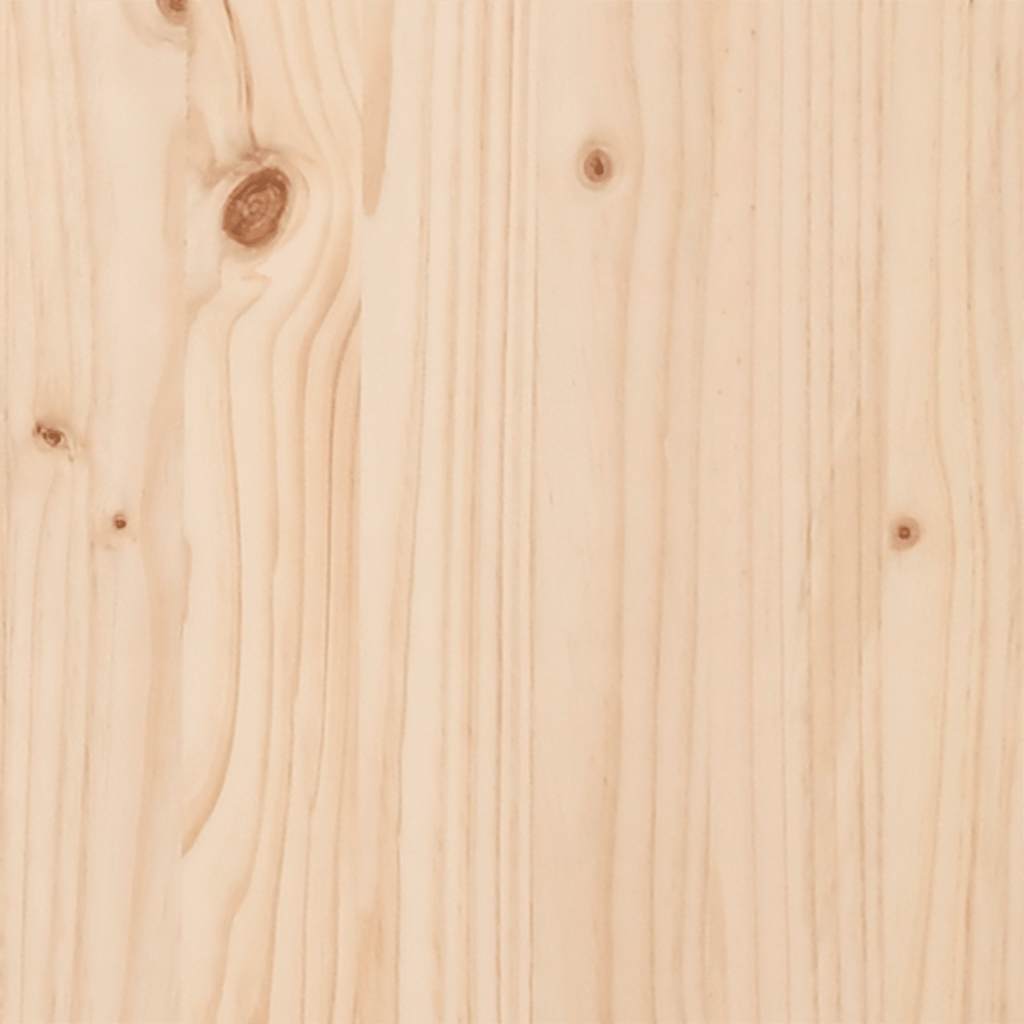 Etagenbett mit Vorhängen Weiß & Schwarz 90x190 cm Kiefernholz