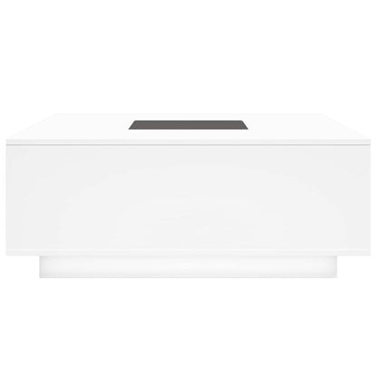 Couchtisch mit Infinity-LED Weiß 100x100x40 cm