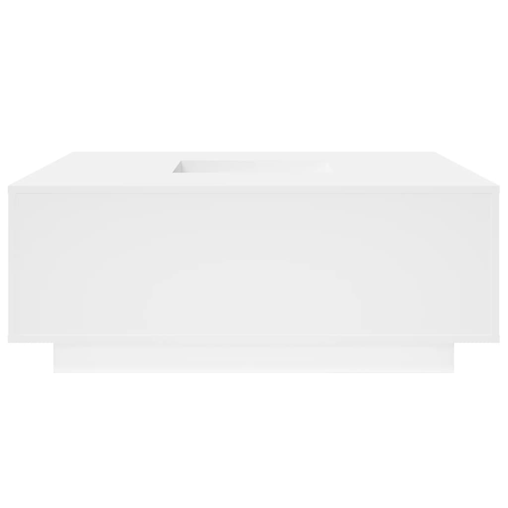Table basse blanche 100x100x40 cm en bois