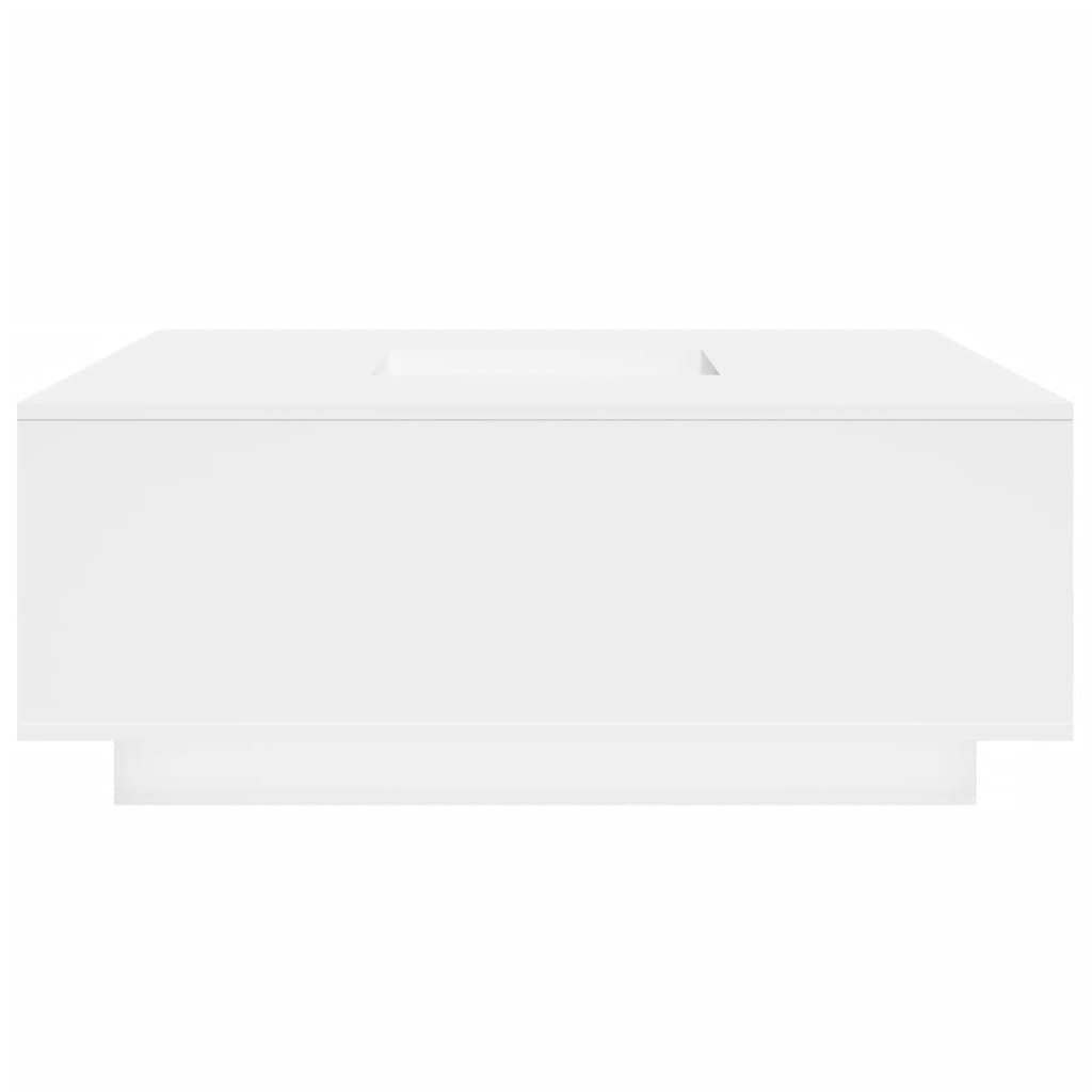 Table basse blanche 100x100x40 cm en bois