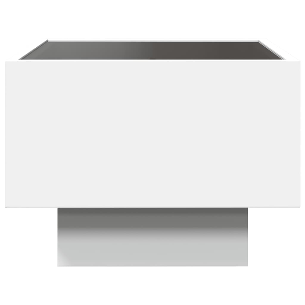 Bedside table with Infinity LED white 40x40x30 cm