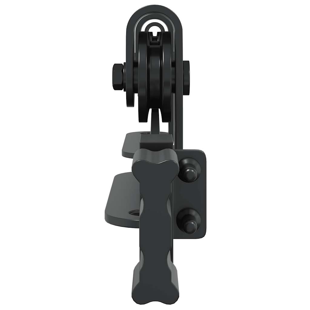 Sliding door fitting set for cabinet doors 183 cm carbon steel