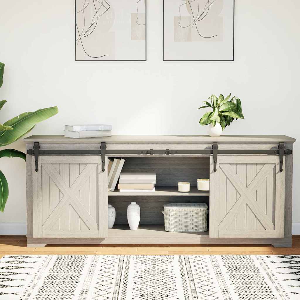 Sliding door fitting set for cabinet doors 152 cm carbon steel