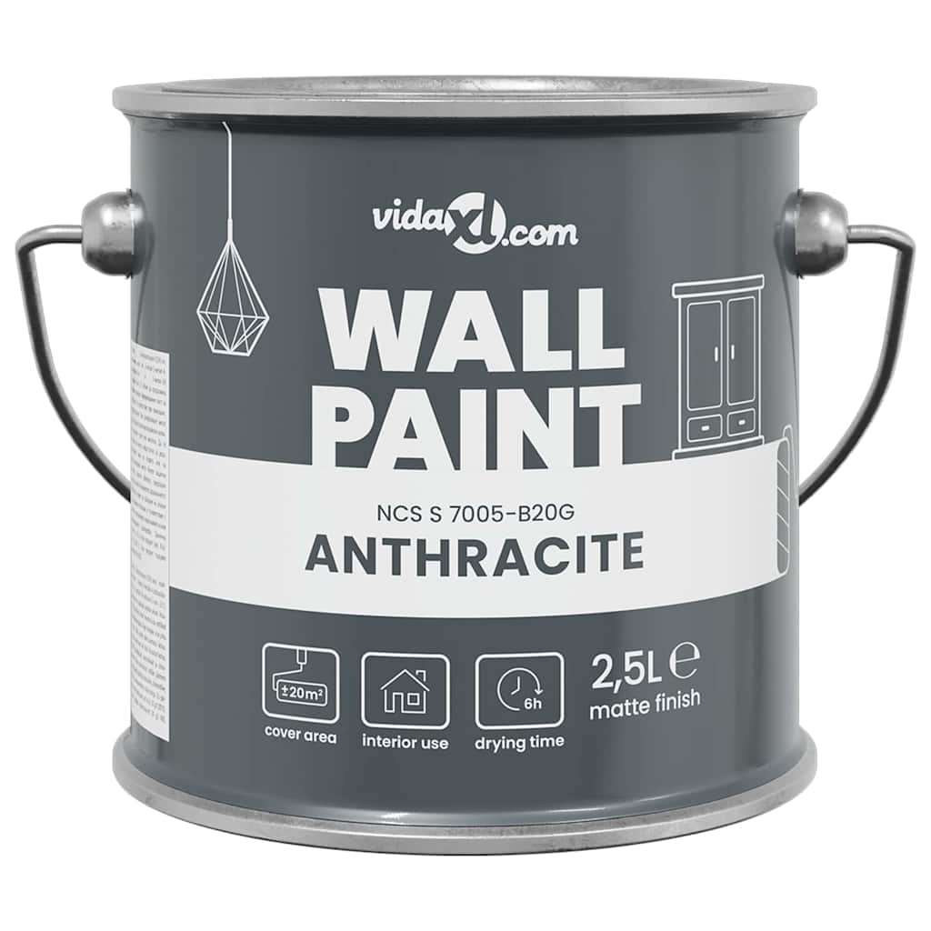Wandfarbe Grau 2,5 L Wall Print
