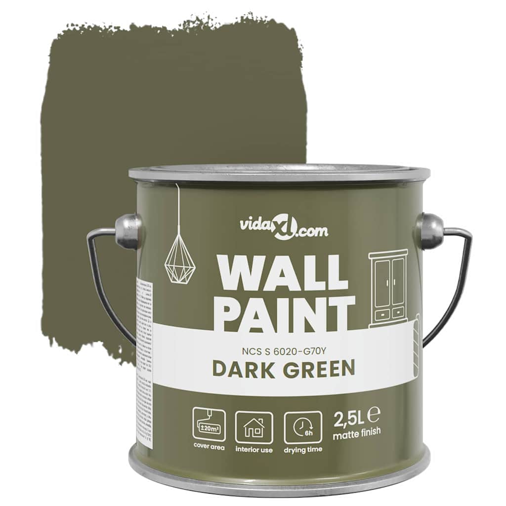 Wandfarbe Grün 2,5 L Wall Print