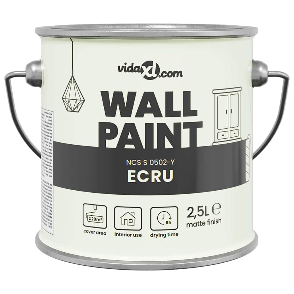 Wandfarbe Braun 2,5 L Wall Print