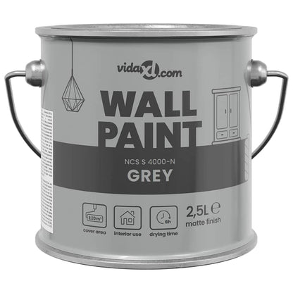 Wandfarbe Grau 2,5 L Wall Print