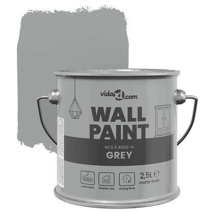 Wandfarbe Grau 2,5 L Wall Print