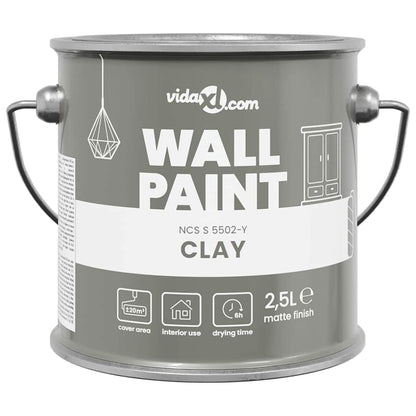 Wandfarbe Grau 2,5 L Wall Print