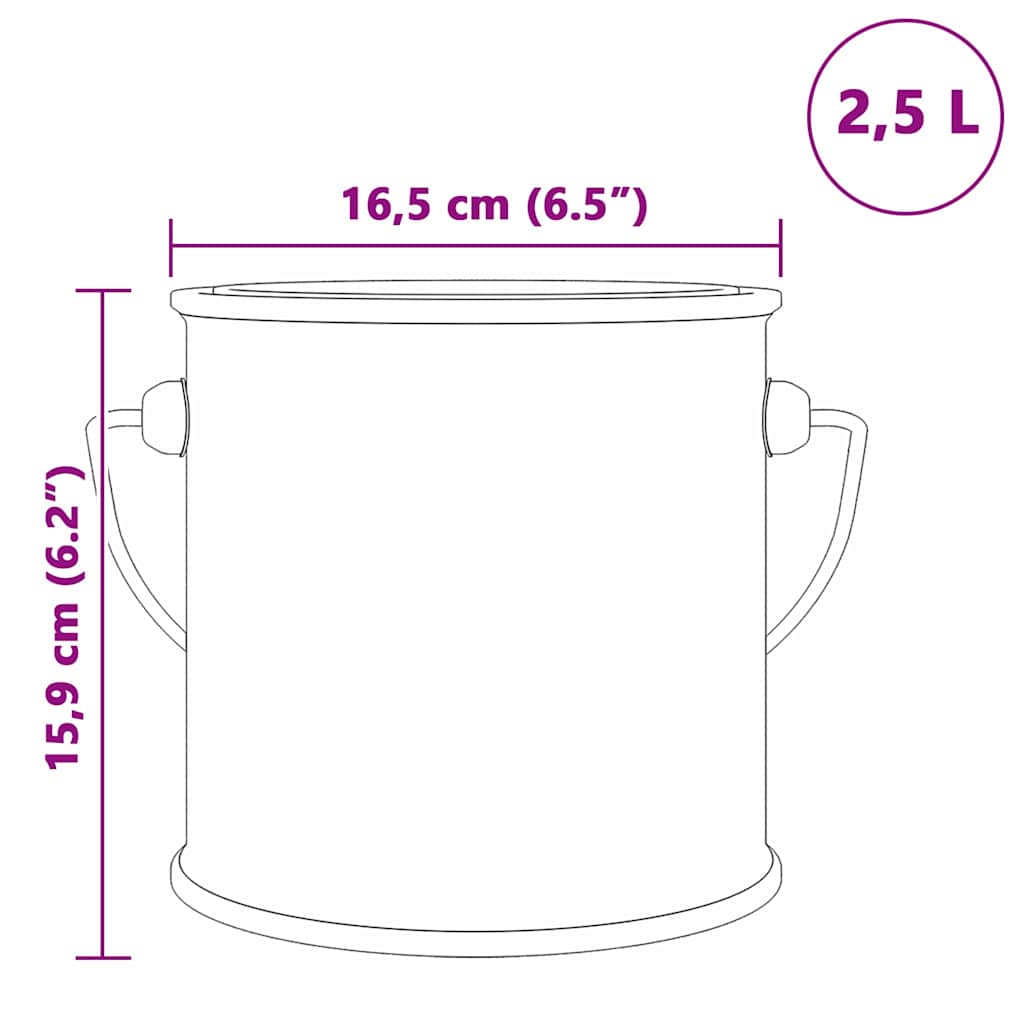 Wandfarbe Grau 2,5 L Wall Print