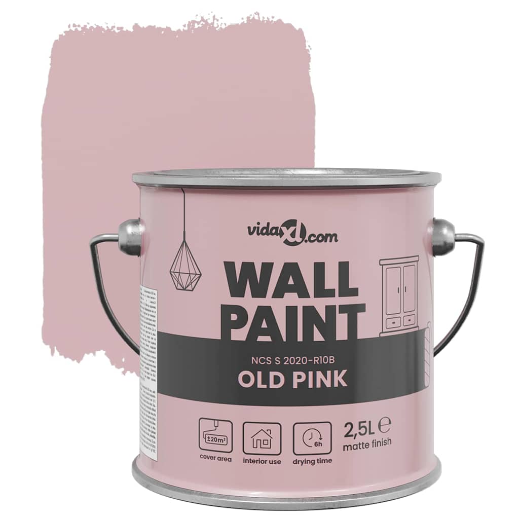 Wandfarbe Rosa 2,5 L Wall Print
