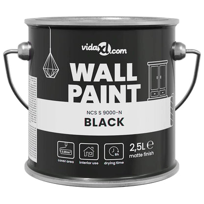 Wandfarbe Schwarz 2,5 L Wall Print