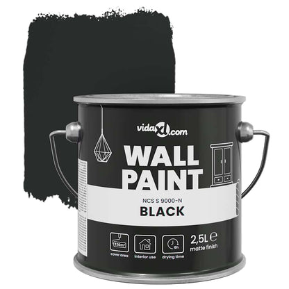 Wandfarbe Schwarz 2,5 L Wall Print