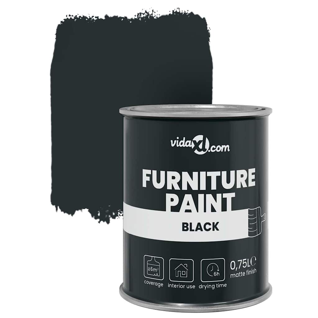Möbelfarbe Schwarz 0,75 L Wall Print