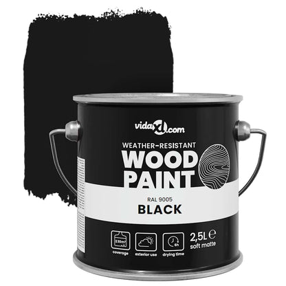 Holzfarbe Schwarz 2,5 L Wall Print