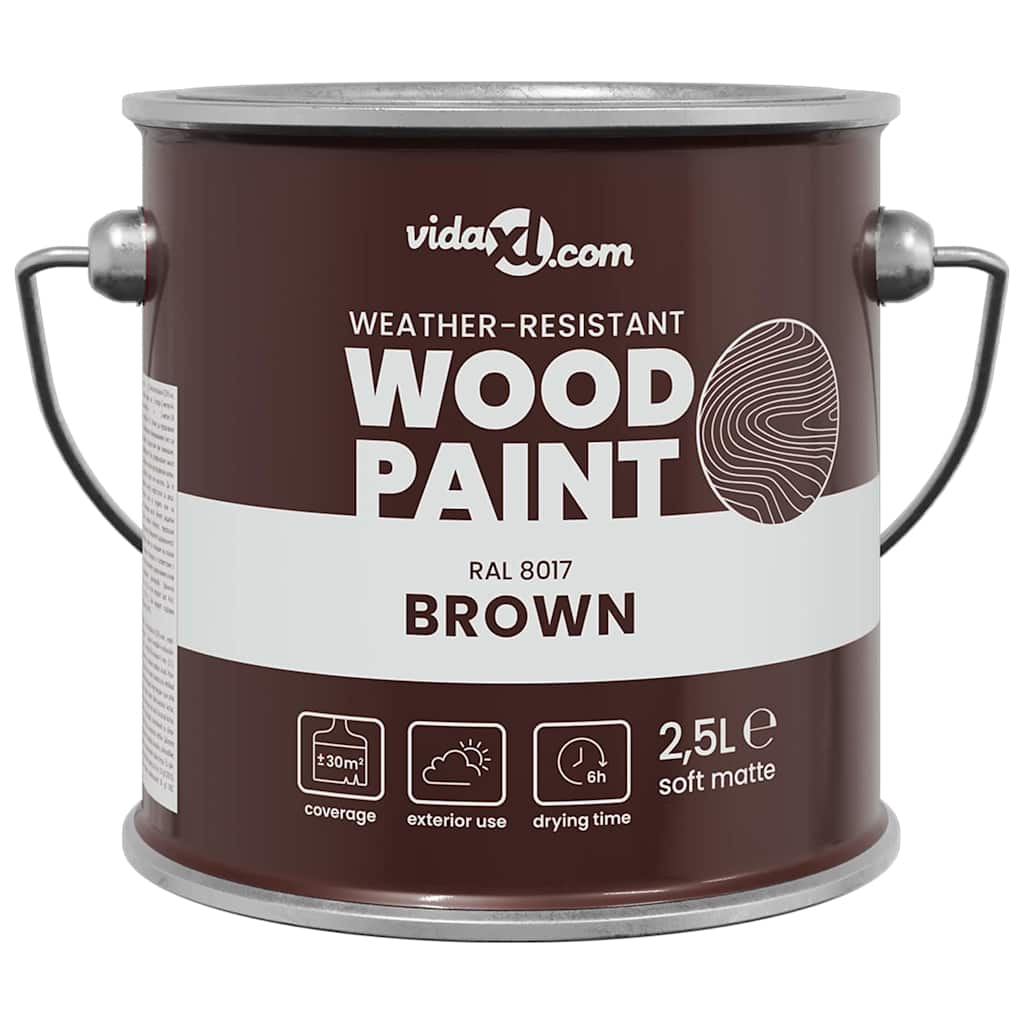Holzfarbe Braun 2,5 L Wall Print