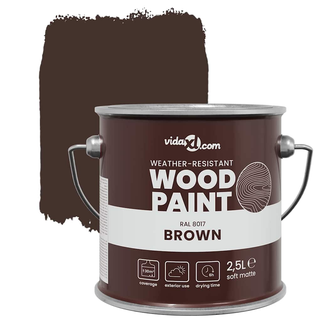Holzfarbe Braun 2,5 L Wall Print