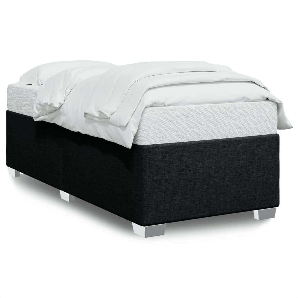 Bettgestell ohne Matratze Schwarz 90x190 cm Stoff
