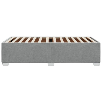 Bettgestell ohne Matratze Hellgrau 90x200 cm Stoff