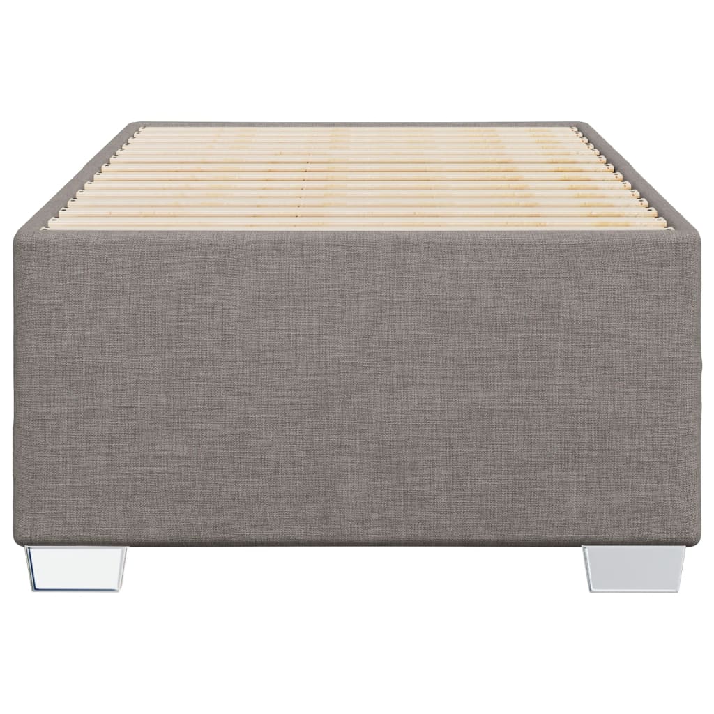 Bettgestell ohne Matratze Taupe 90x200 cm Stoff