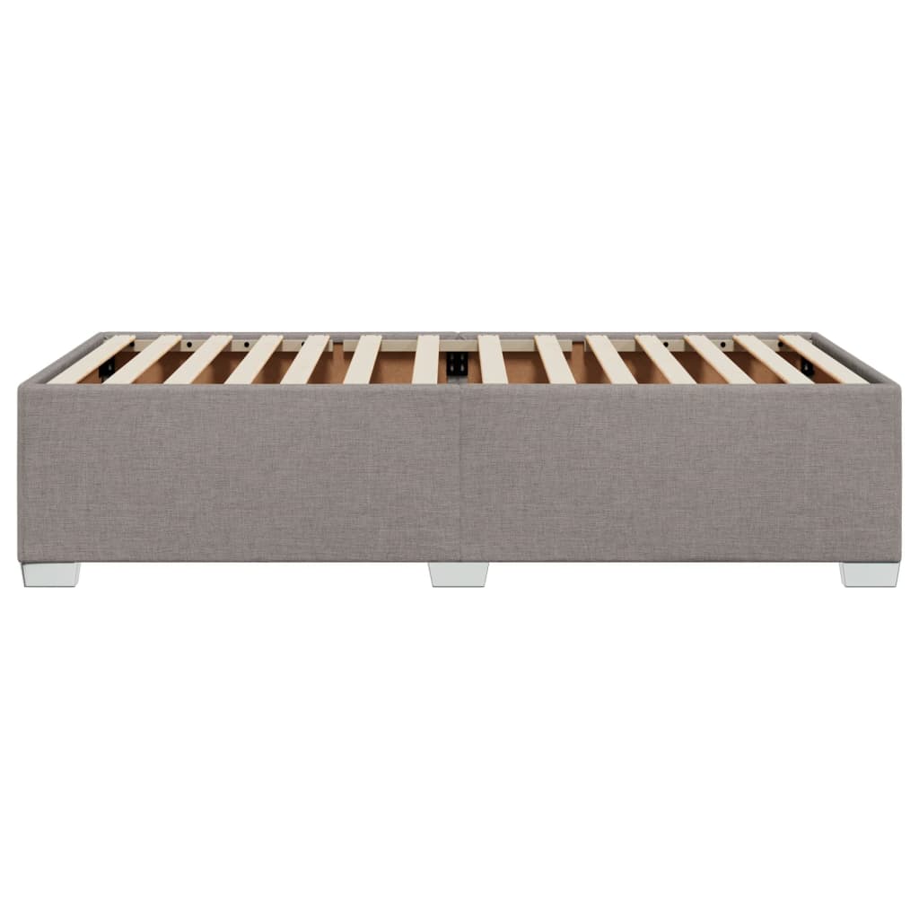 Bettgestell ohne Matratze Taupe 90x200 cm Stoff