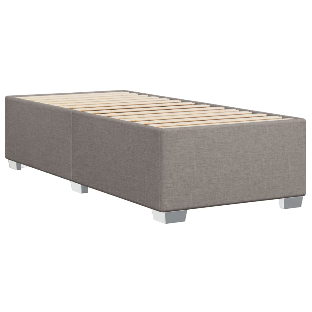 Bettgestell ohne Matratze Taupe 90x200 cm Stoff