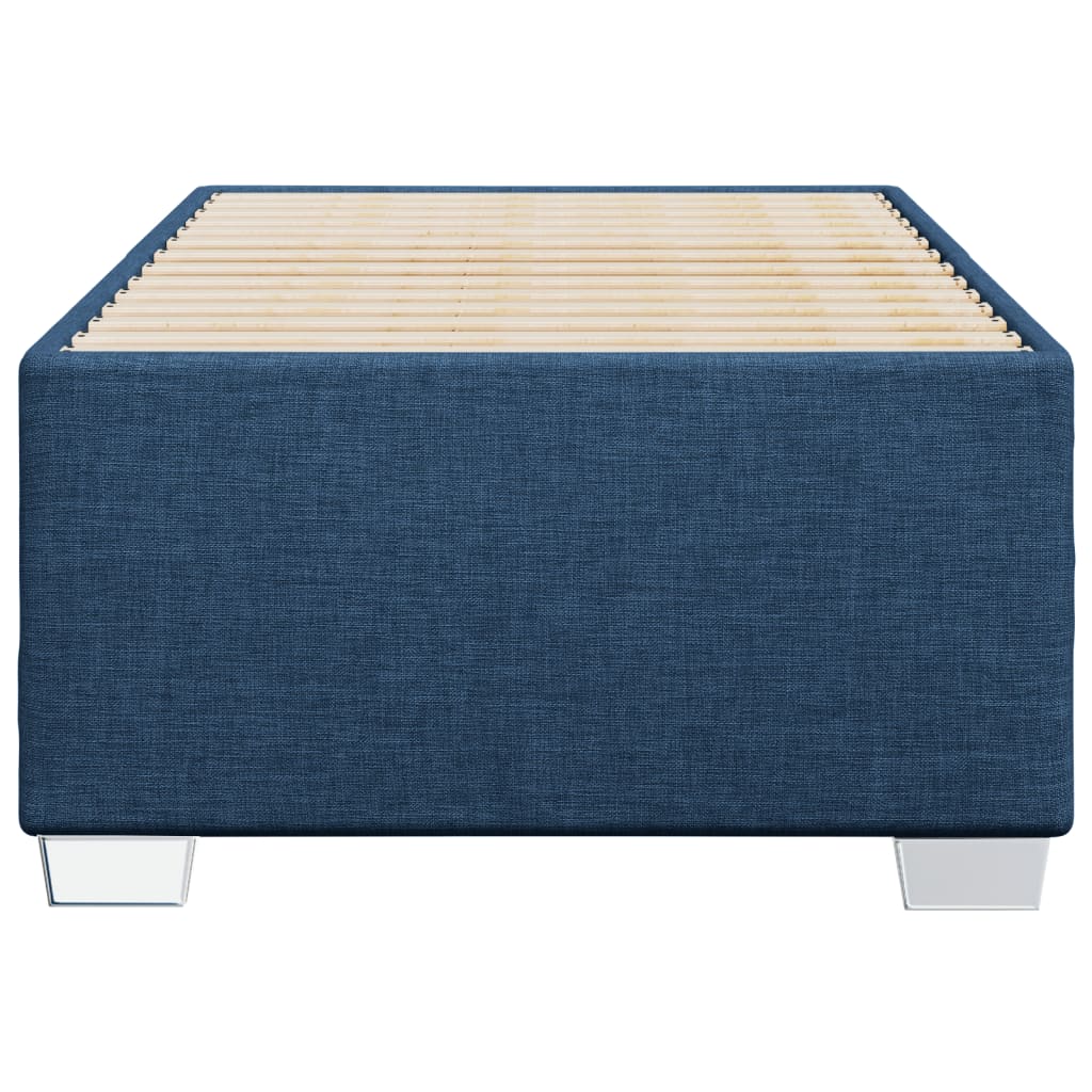 Bettgestell ohne Matratze Blau 90x200 cm Stoff