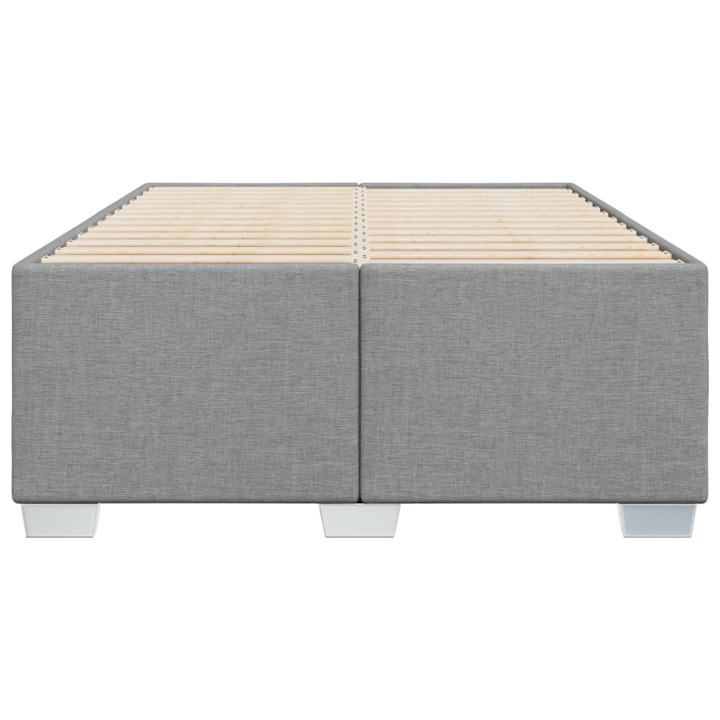 Bettgestell ohne Matratze Hellgrau 120x190 cm Stoff