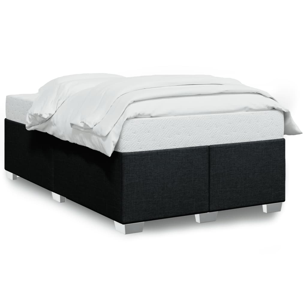Bettgestell ohne Matratze Schwarz 120x190 cm Stoff