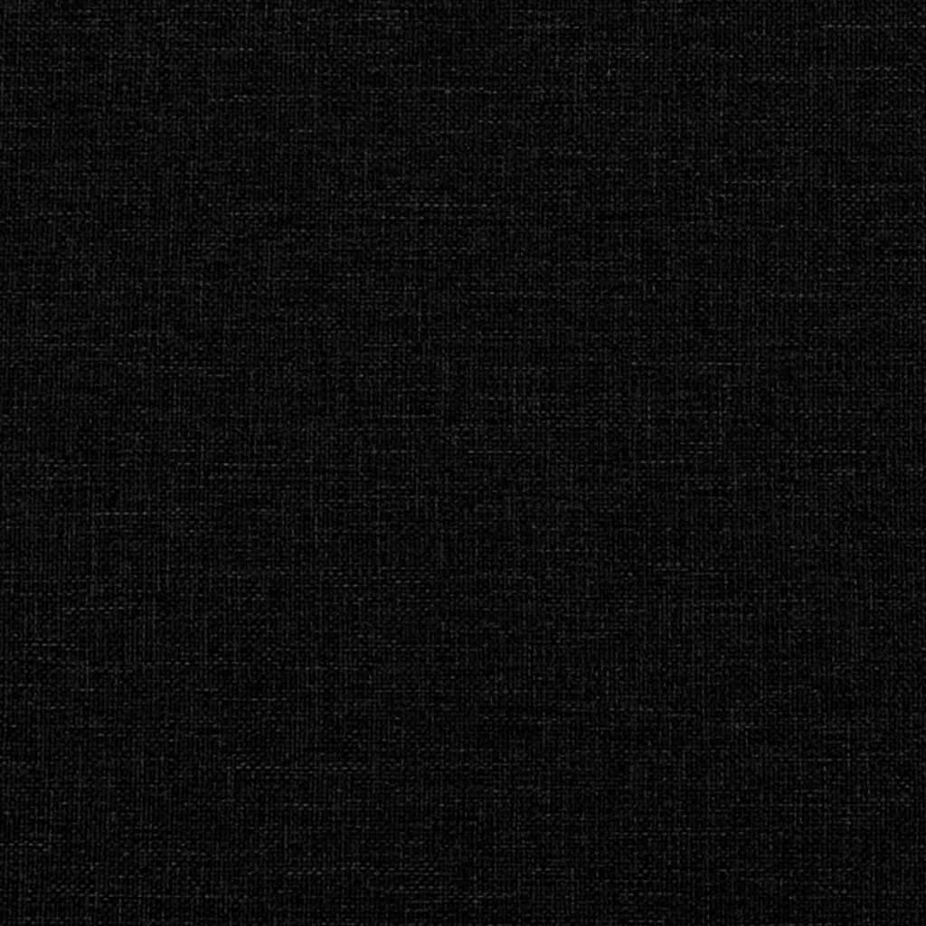 Bettgestell ohne Matratze Schwarz 120x190 cm Stoff