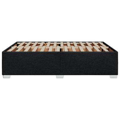 Bettgestell ohne Matratze Schwarz 140x190 cm Stoff