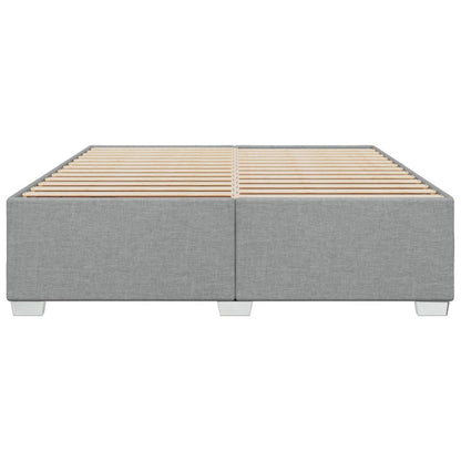 Bettgestell ohne Matratze Hellgrau 180x200 cm Stoff