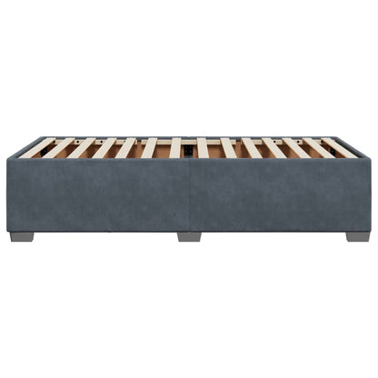 Bettgestell ohne Matratze Dunkelgrau 90x190 cm Samt