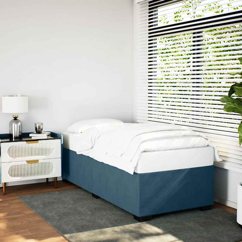 Bettgestell Blau 90x200 cm Samt