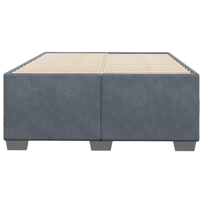 Bettgestell ohne Matratze Dunkelgrau 120x190 cm Samt