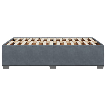 Bettgestell ohne Matratze Dunkelgrau 120x190 cm Samt